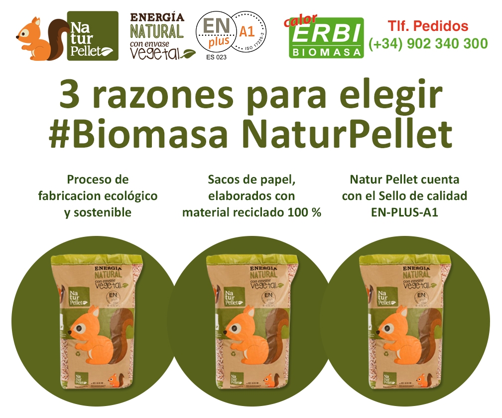 3 razones para elegir biomasa Natur Pellet