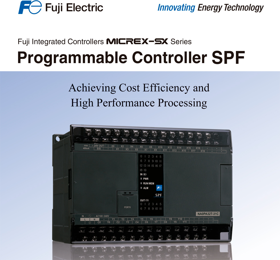 Controlador Programable Micrex-SX series, tipo SPF de Fuji Electric 